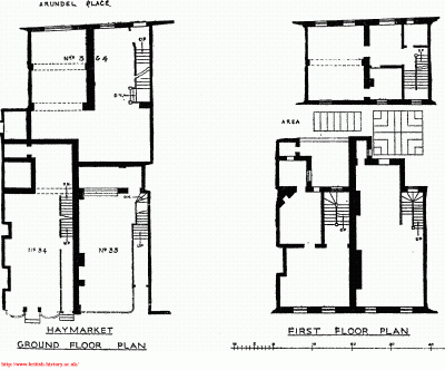 Floor plan from Survey of London via British History Online