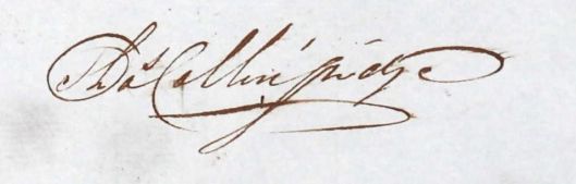 signature on freedom paper