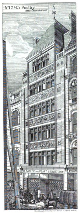 illustration of the new building from The Building News,  4 February 1876
